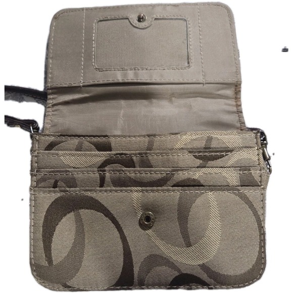 Wallet Crossbody Purse, Brown & Tan - Picture 4 of 6